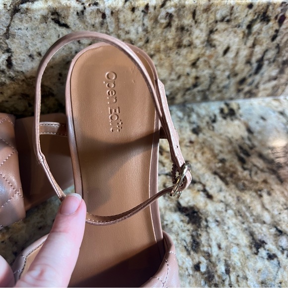 Nordstrom Open Edit Austyn Quilted Sandal, Size 7M - Picture 4 of 6